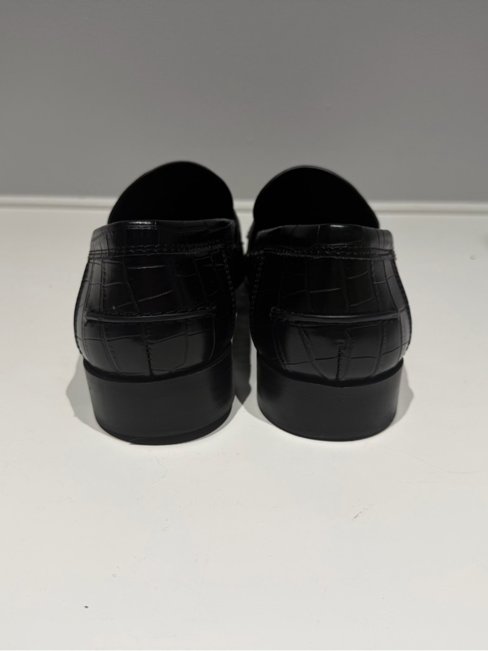 Women's Zara Faux Leather Penny Loafers. - Picture 4 of 5